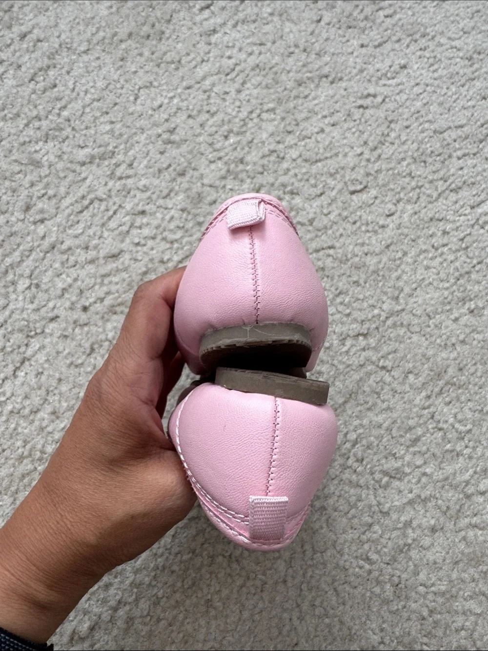 Carter's Pink Heart Mary Jane Ballet Flats - size 8